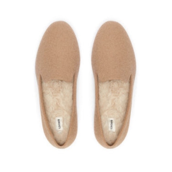 Birdies Starling Knit Loafers in Oatmeal Faux Fur Size 7.5 - Picture 1 of 12